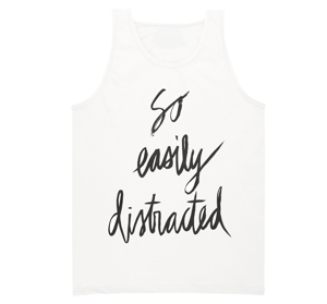 Image of So Easily Distracted White Tank
