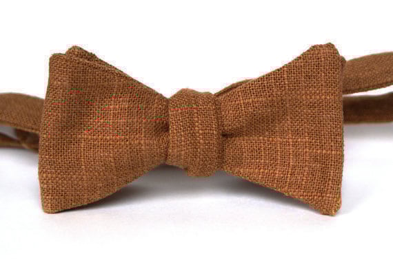 Image of Faux Burlap Bow Tie