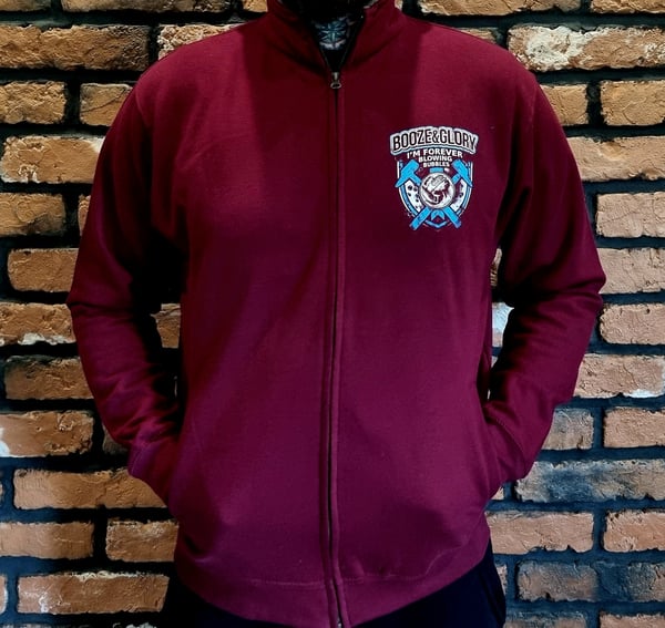 Image of Booze & Glory West Ham Till I Die tracksuit jumper