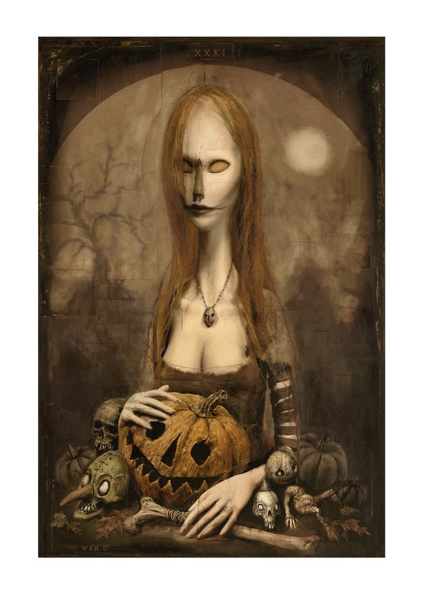 Image of "The Halloween Lady" Limited Edition print