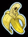 Image of Banana Skull Die Cut Vinyl Sticker