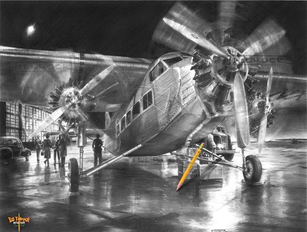Image of "Tri-Motor" Signed & Numbered 20x24 Giclee' Print