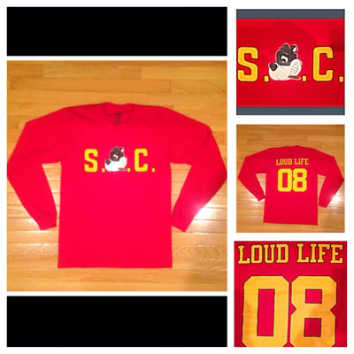 Image of *Limited Edition Ferrari colorway S.O.C. Loudlife Louie long sleeve tee