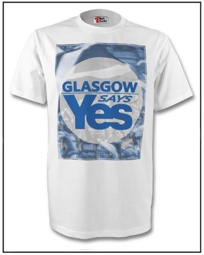 Image of Glasgow Says Yes! T-shirt (white) *SOLD OUT*