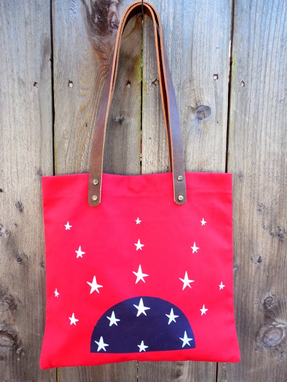 Image of Red Stars Tote -Stars Collection