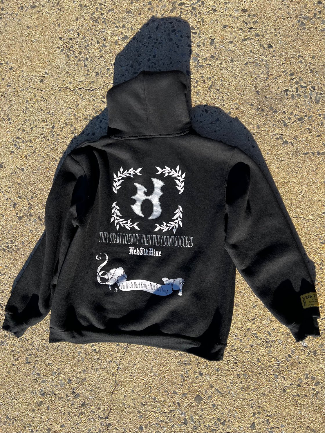 Image of Lonely at the top distress hoodie 