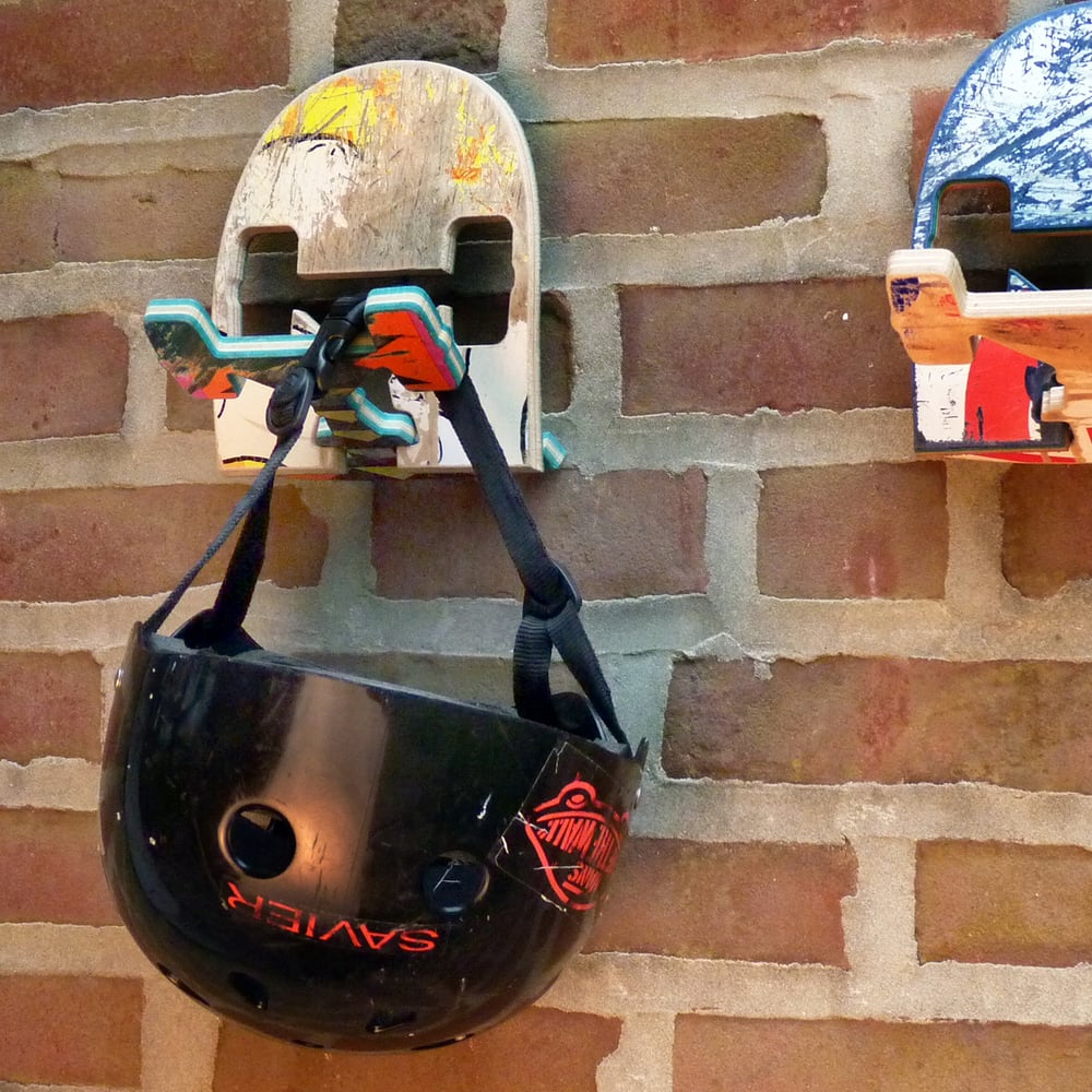 Image of SkateHook - Recycled Skateboard Wall Hooks - Set of (3) Three - Free (USA) Shipping.