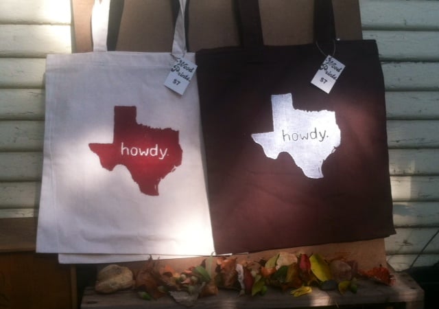 Image of Howdy Texas Totes (Wood Prints)