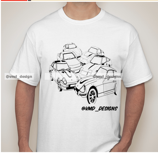 Image of Z Car Generations Tshirt (White)