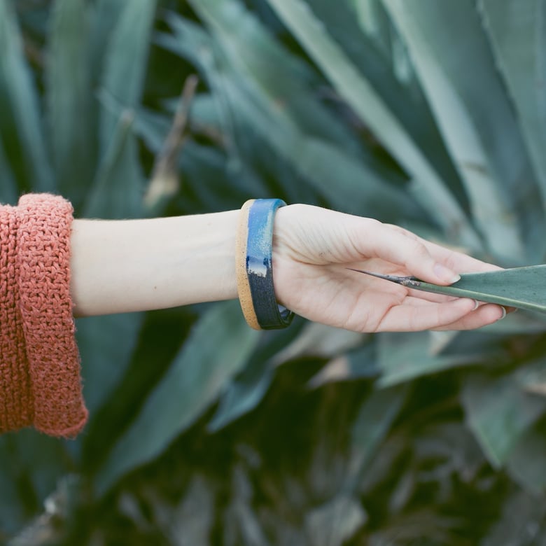 Image of Blue 2 Tone Bracelet