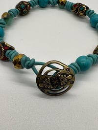 Image 4 of Knotted leather bracelet