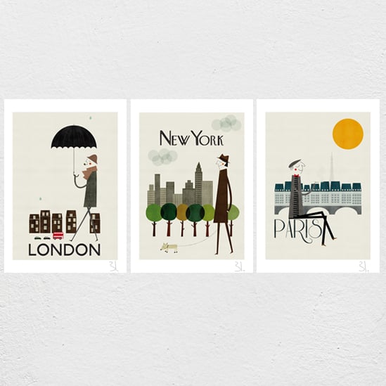 Image of Cities Set of three Prints