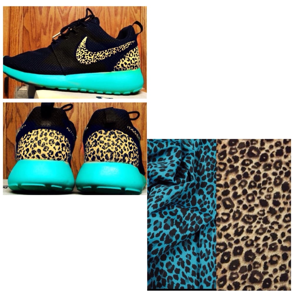 Cheetah Print Roshe Runs / custom roshe run shoes
