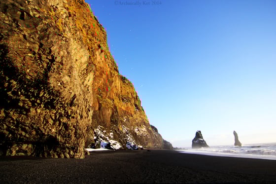 Image of Travel Print - Reynisfjara Beach, Iceland