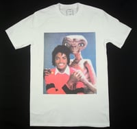 Michael Jackson and E.T. White Retro T-shirt