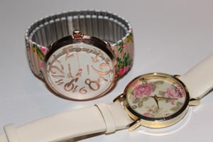 Image of Ivory Floral Watch