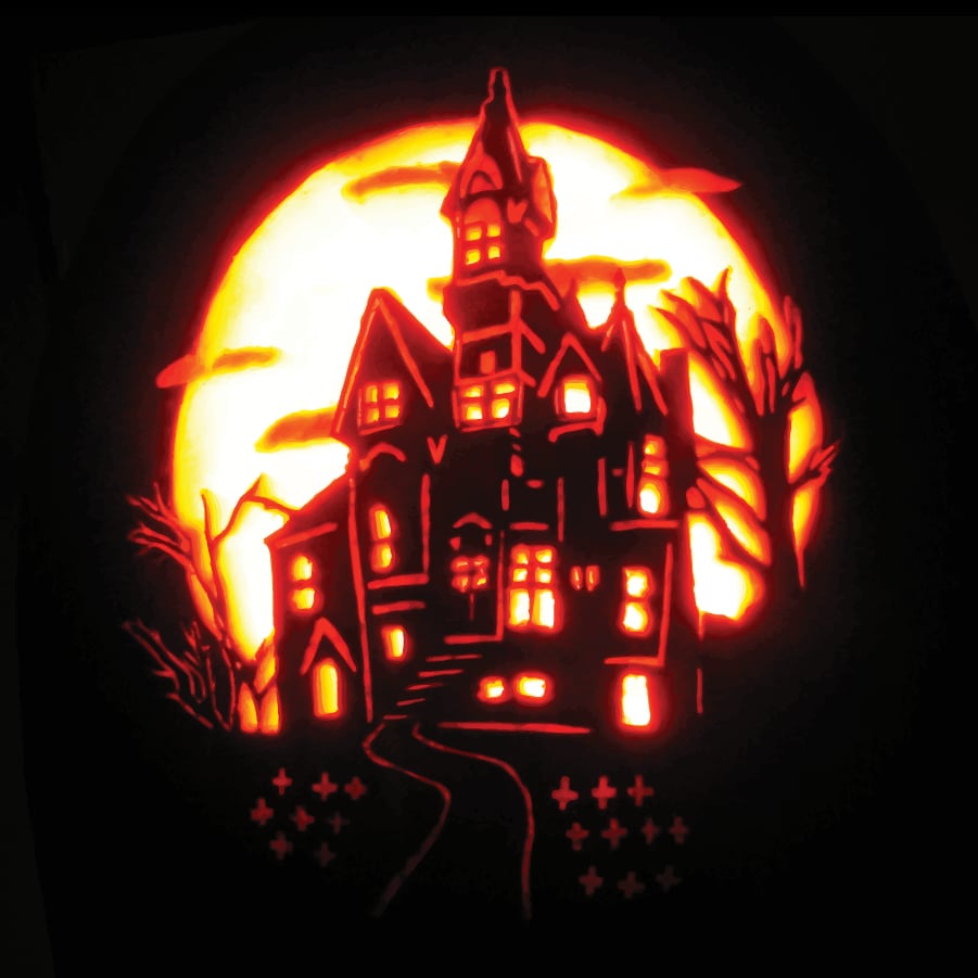 Image of Haunted House Sticker x2