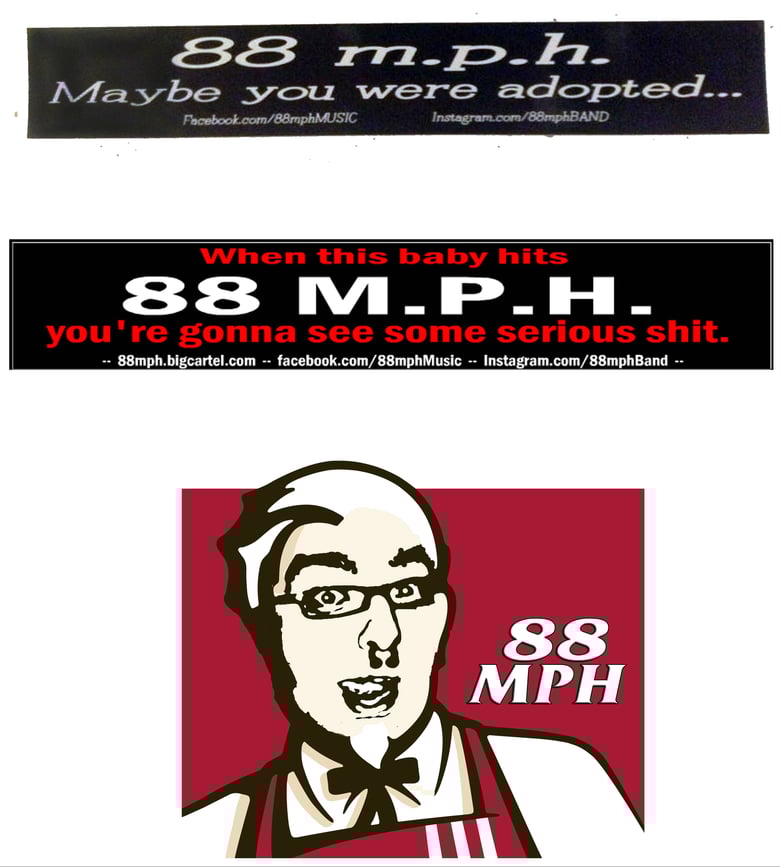 Image of 88 MPH Stickers 