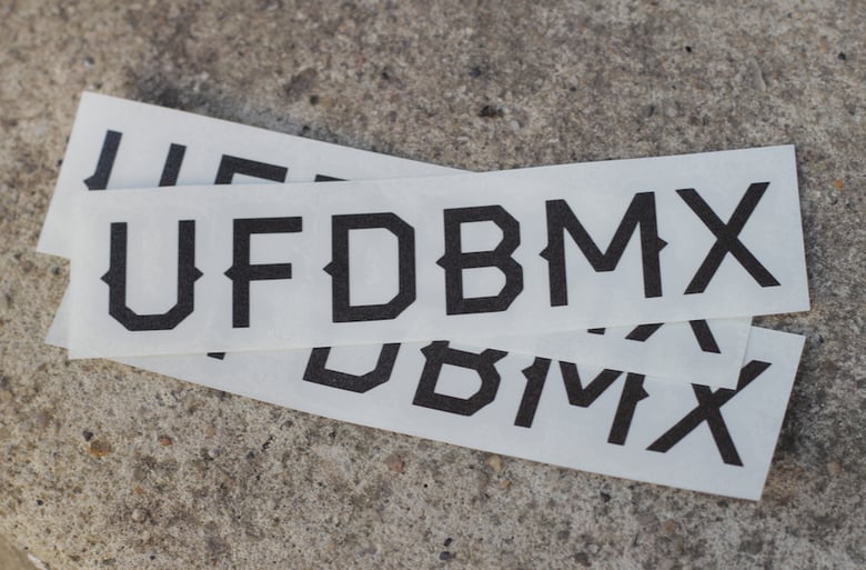 Image of ufd vinyl cut sticker