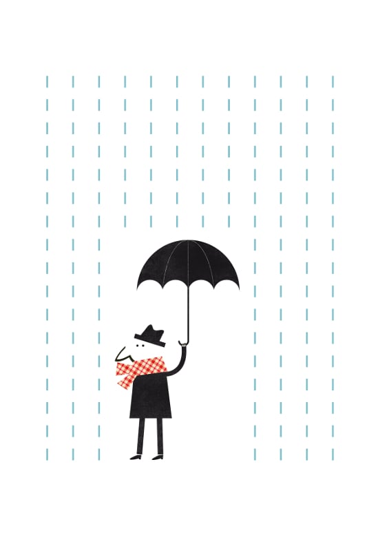 Image of It's Raining Set of three Prints