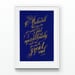 Image of Al-Ghazali Limited Edition Silkscreen :: Blue & Gold