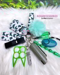 Green Butterfly Self Defense Keychain 