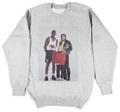 Image of Michael Jordan Michael Jackson Vintage Retro Grey Sweatshirt