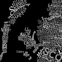 Image 4 of Scotland Type Map (Black)