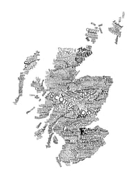Image 2 of Scotland Type Map (White)