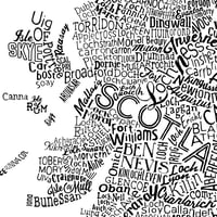 Image 3 of Scotland Type Map (White)