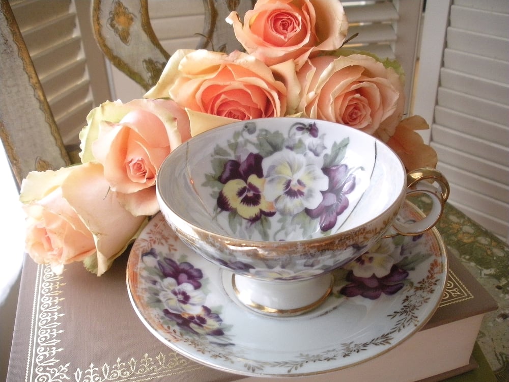 Image of Pansy Tea Cup