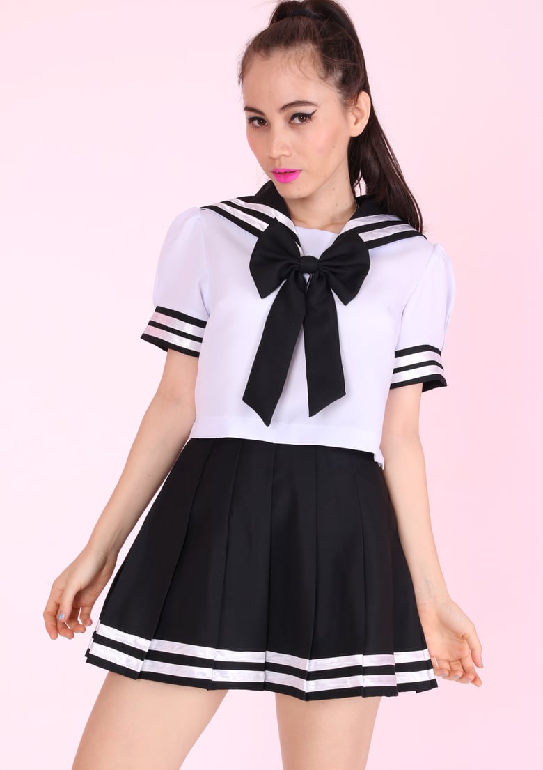 Image of Ready To Post - Sailor Moon Inspired 2 Piece Set in Black