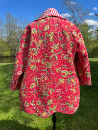 Image 2 of Coral Floral & Stripes Jacket