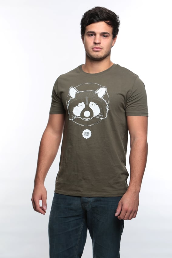 Image of Racoon - tee-shirt col rond homme