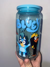 Image 1 of bluey acrylic can tumbler