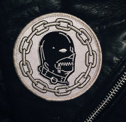 Image of embroidered GIMP MASK & CHAIN patch