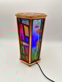 Image 1 of Hexagon Fish Tank Table Lamp