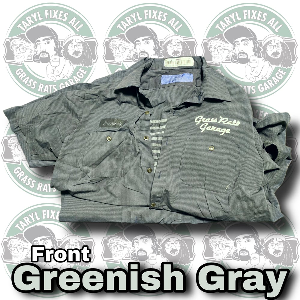 Gently Used Nuts & Bolts Flag Work Shirts (Patch Front)