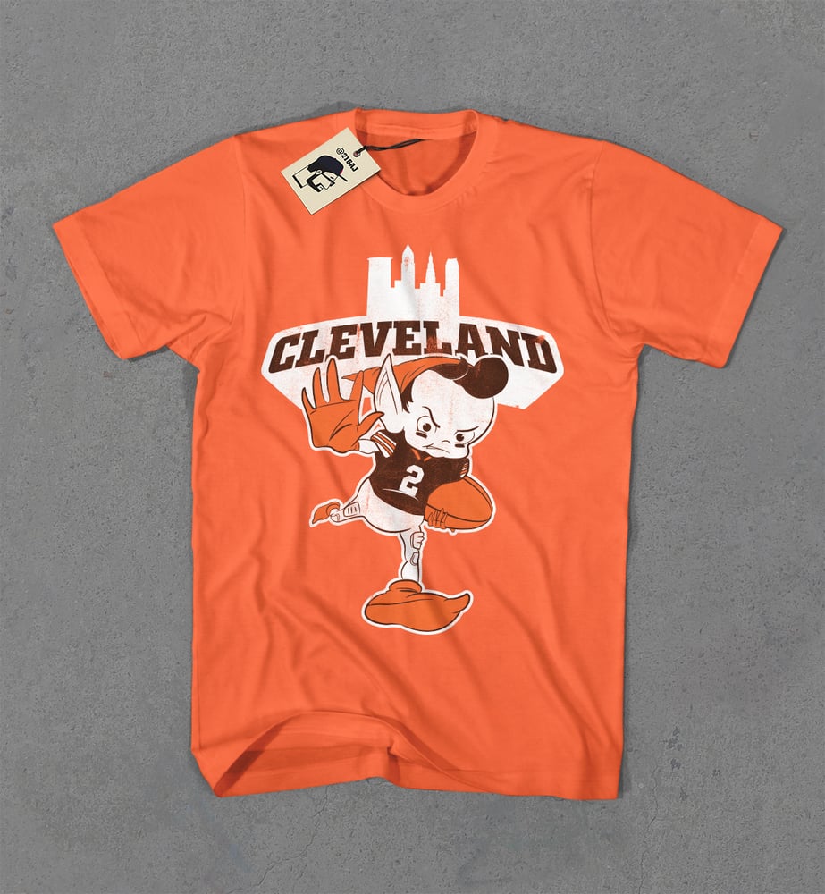 Image of Cleveland Skyline Brownie Tee - $20.00