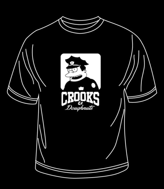 Image of Crooks & Doughnuts / Tee / Black