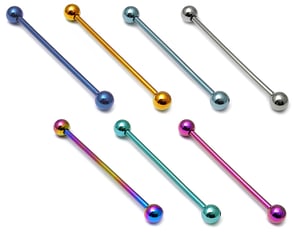 Image of Solid Titanium G23 Piercing Barbell & Scaffolds