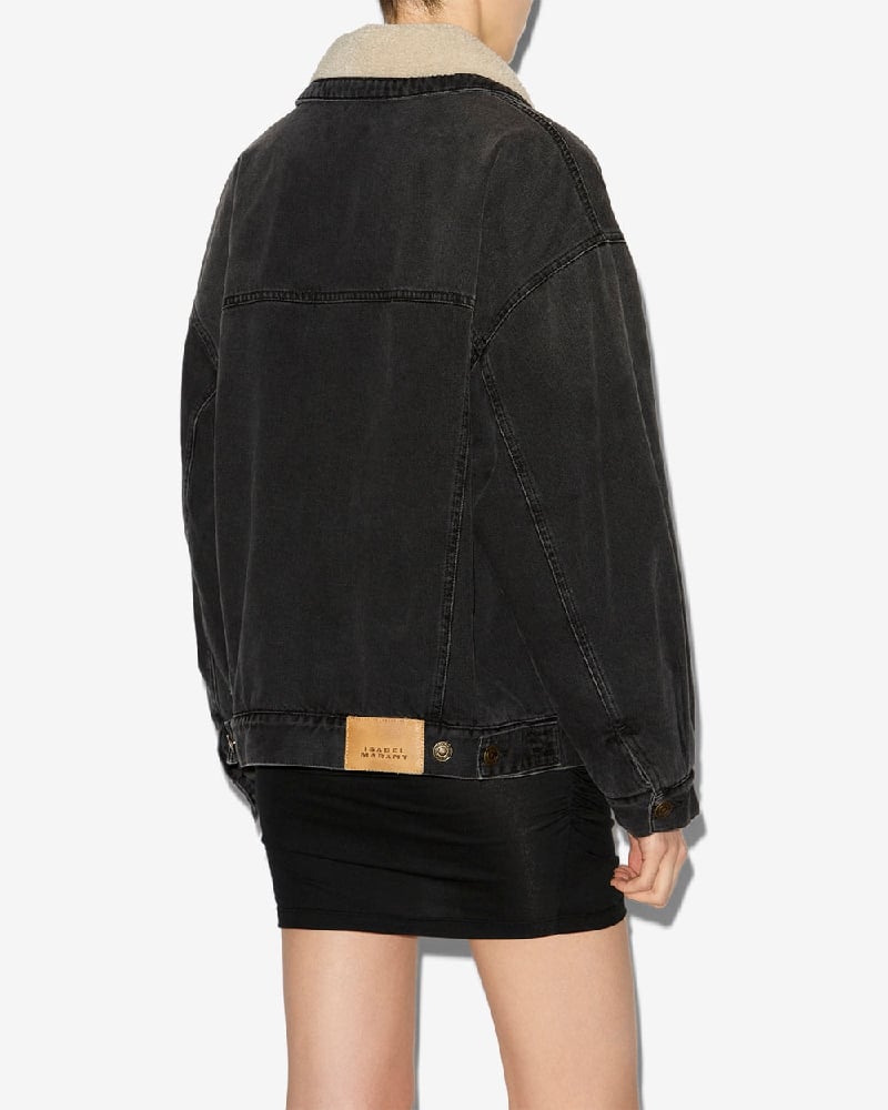 Image of ISABEL MARANT PIMIA JACKET FADED BLACK