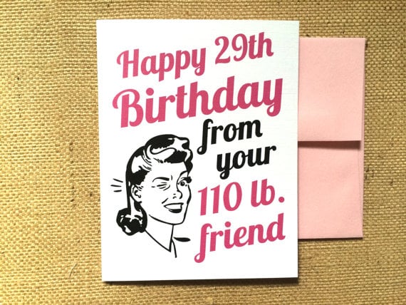 Image of Happy 29th Birthday Wink Wink Card