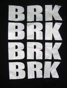 Image of BRK BRK BRK BRK White Print/Black American Apparel T-Shirt [SOLD OUT]
