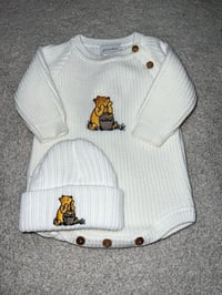 White Pooh Bear Romper Set
