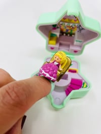 Image 5 of Polly Pocket Vintage baguier étoile menthe