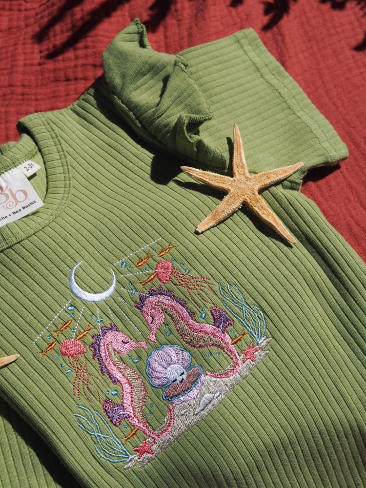 Image of  Belle & Bee Collaboration - Leaf Frill tshirt