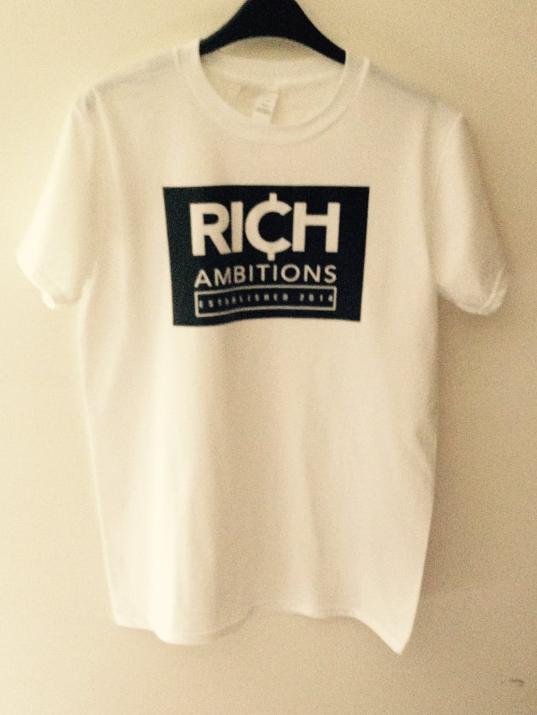 Image of White Rich Ambitions T Shirt