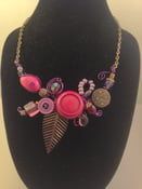 Image of burgandy and mauve necklace