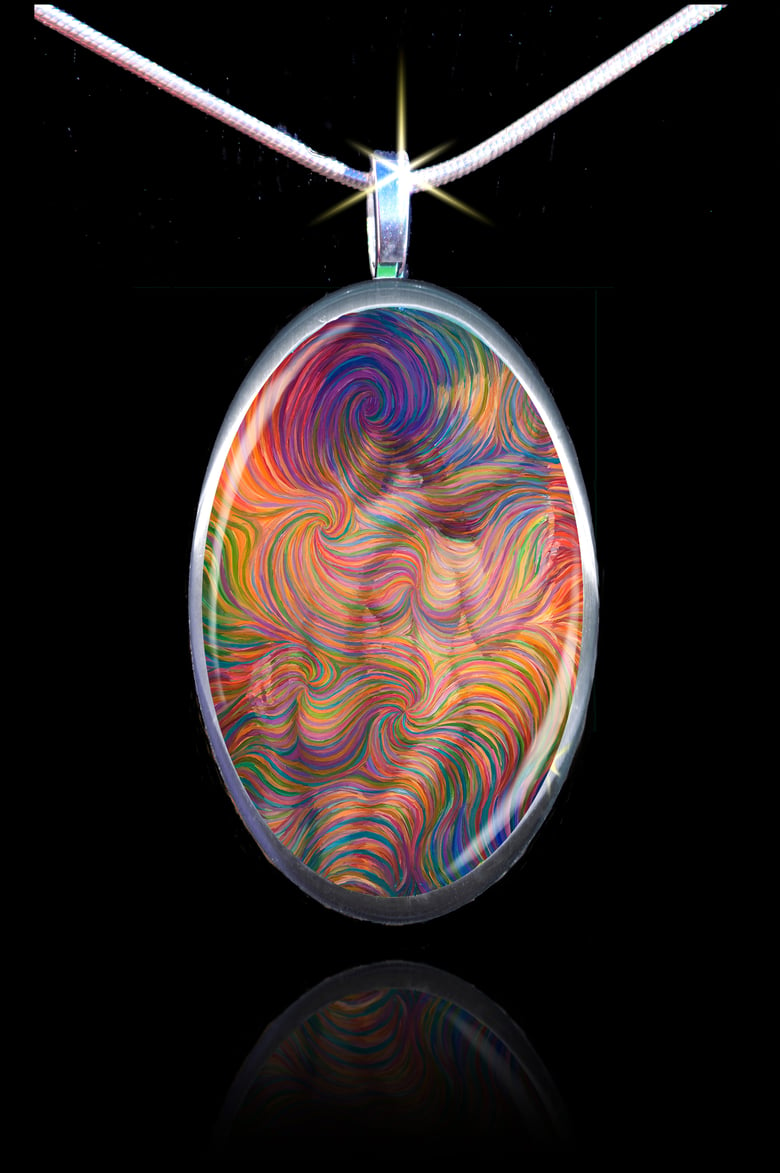 Image of Leaning Lovers - Soulmate Energy Pendant
